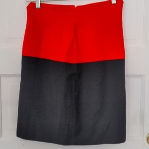 Vtg Escada Two Tone Pencil Skirt